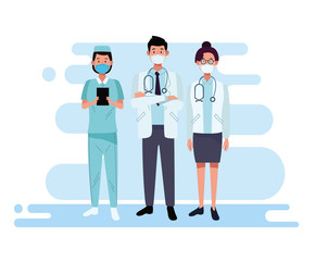 group of doctors staff characters