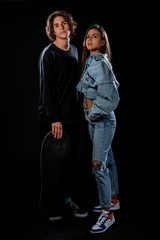 Cool fashionable couple