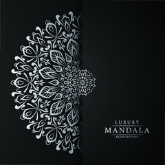 Luxury mandala background with arabesque pattern arabic islamic east style for Wedding card, book cover.	
