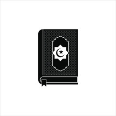 Holy book icon isolated on white background. Vector illustration. EPS 10.
