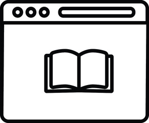 Online education icon | Study at home icon | Online class icon | Elearning icon