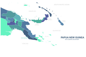 vector map of papua new guinea. 
National Map of Papua New Guinea.