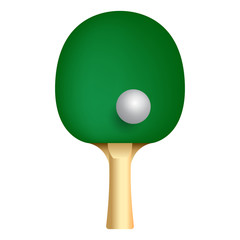 ping-pong paddle in full color