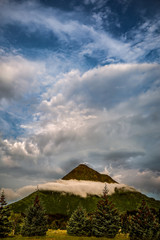 barometer mountain Kodiak, Alaska - cool clouds