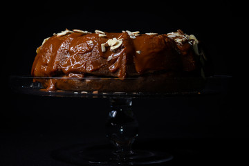 Freshly baked coffee cake