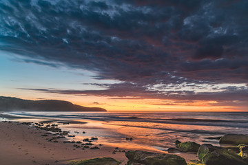 Clouds rolling in Sunrise at the Seaside