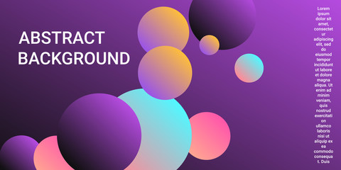 Trendy gradients of balls shapes.