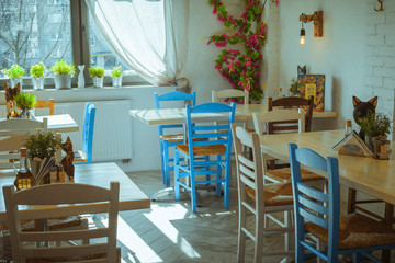 outdoor cafe tables