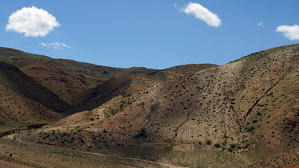 Landshat plateau in the area of Mars in Altai