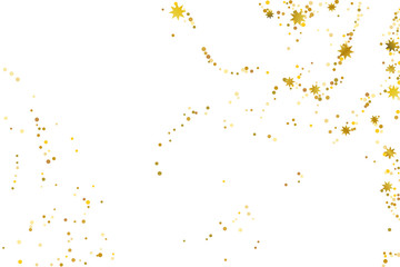 Golden glitter confetti.