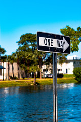 ONE WAY SIGN