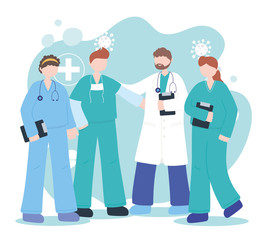 thanks, doctors, nurses, physician and nurses staff profession occupation medical