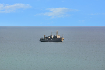 Fototapeta premium Military Degaussing Ship