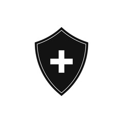 Black Immune System (Cross In A Shield) Icon