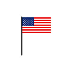 American flag, vector illustration
