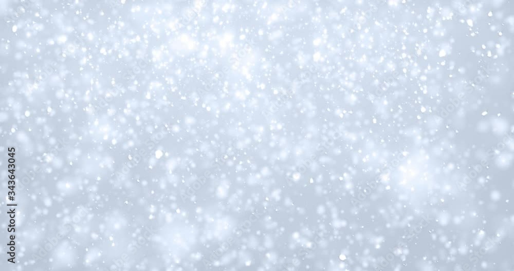 Leinwandbilder Snow flakes background, isolated transparent snowfall pattern with overlay effect. White snowflakes falling with bokeh glitter light, Christmas snow fall cold background