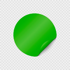 circle labels with curled corner