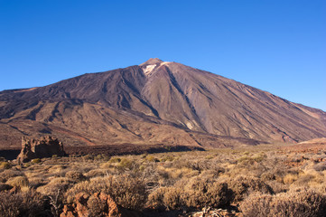 Panoramic of Mount Teide, in Tenerife