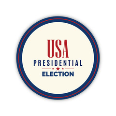 Campaign button of presidential elections 2020
