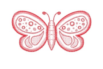 isolated butterfly illustration 