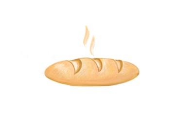illustration of baked bread