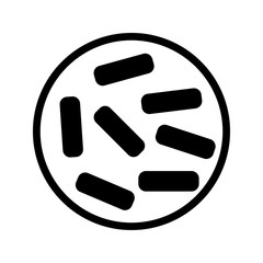 Microbe icon on white background