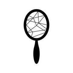 Obraz premium Mirror icon vector on white background
