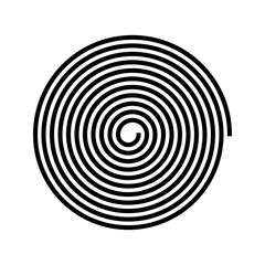 Spiral icon on white background