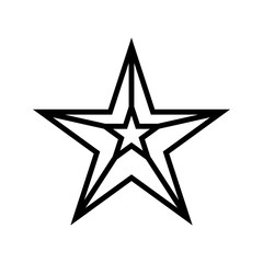 Obraz premium Star icon on white background