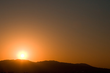 青空と雲と夕陽