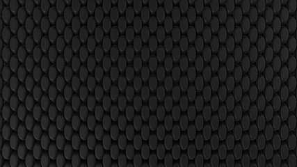 3D Abstract premium Geometric Pattern. Metallic black scales armour background. Render for video, poster, website design, streaming, banner. Modern abstract. Fish Snake Scale Texture Illustration