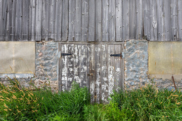 Weathered White Door