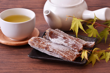 干し芋とお茶タイム