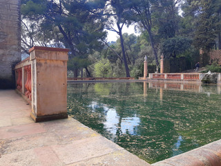 old fountain in the part