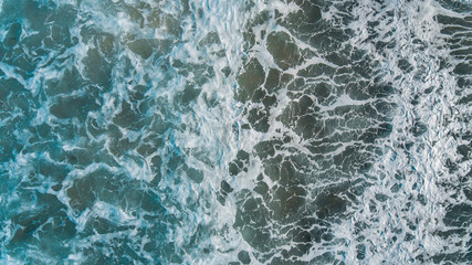 Aerial Views of Coastline and waves and beaches along the Great Ocean Road, Australia