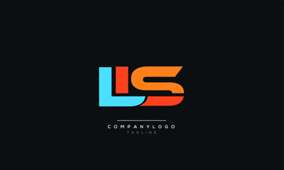 LLS Letter Logo Design Icon Vector Symbol