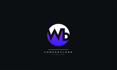 WB Letter Logo Design Icon Vector Symbol
