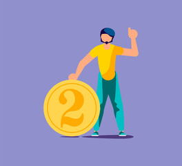 Put my two cents metaphor