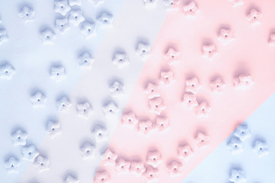 Cereal Star Shapes On Pastel Background