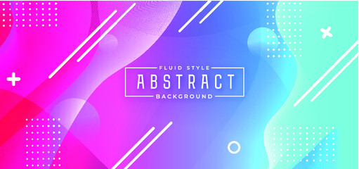 Abstract Gradient Vector Horizontal Banner Background