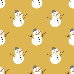Snowman. Winter, holidays, Christmas, New Year