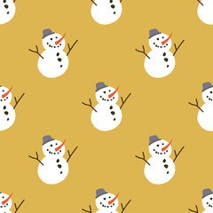 Snowman. Winter, holidays, Christmas, New Year