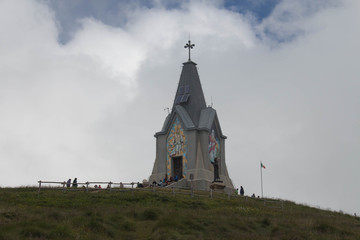 Monument to the Redeemer at Monte Guglielmo, Lombardy, Italy.