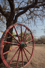 Fototapeta na wymiar Big wagon wheel