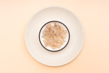 Shredded Shrimps in Chinese Tableware