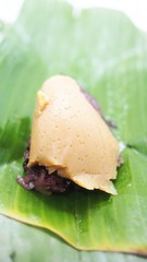 sticky rice with thai Custard