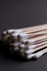 cotton swabs close-up, 407