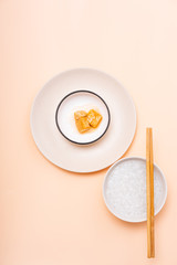 Chinese Chaoshan Breakfast White Congee Side Dish