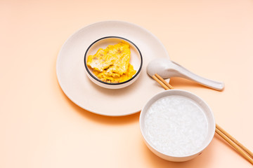 Chinese Chaoshan Breakfast White Congee Side Dish