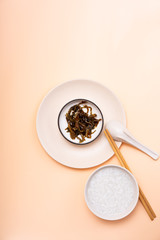 Chinese Chaoshan Breakfast White Congee Side Dish